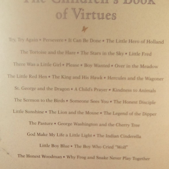 3 FOR $30 VINTAGE BOOK , " CHILDREN'S BOOK OF VIRTUES " - Picture 2 of 3